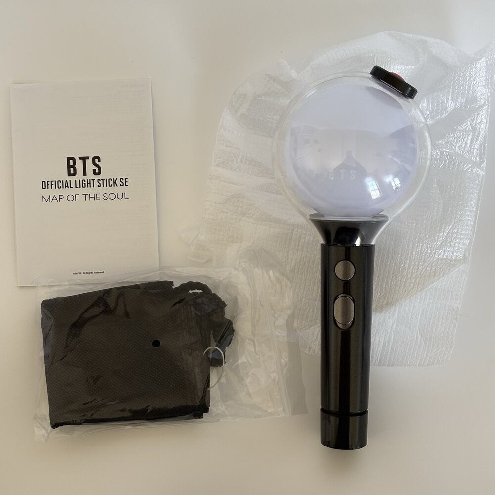 BTS Official Light Stick SE Map Of The Soul Lightstick w/ Box Manual & Pouch